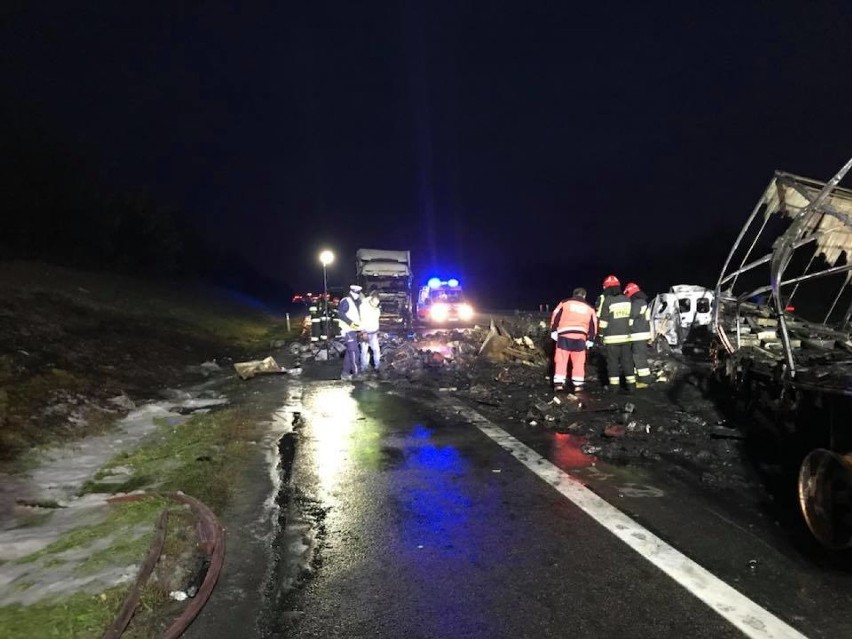 Tragiczny wypadek i pożar w Mykanowie