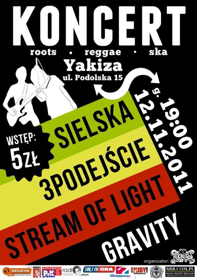 koncert|reggae|alternatywa|gravity|sielska|stream of light|3podejście