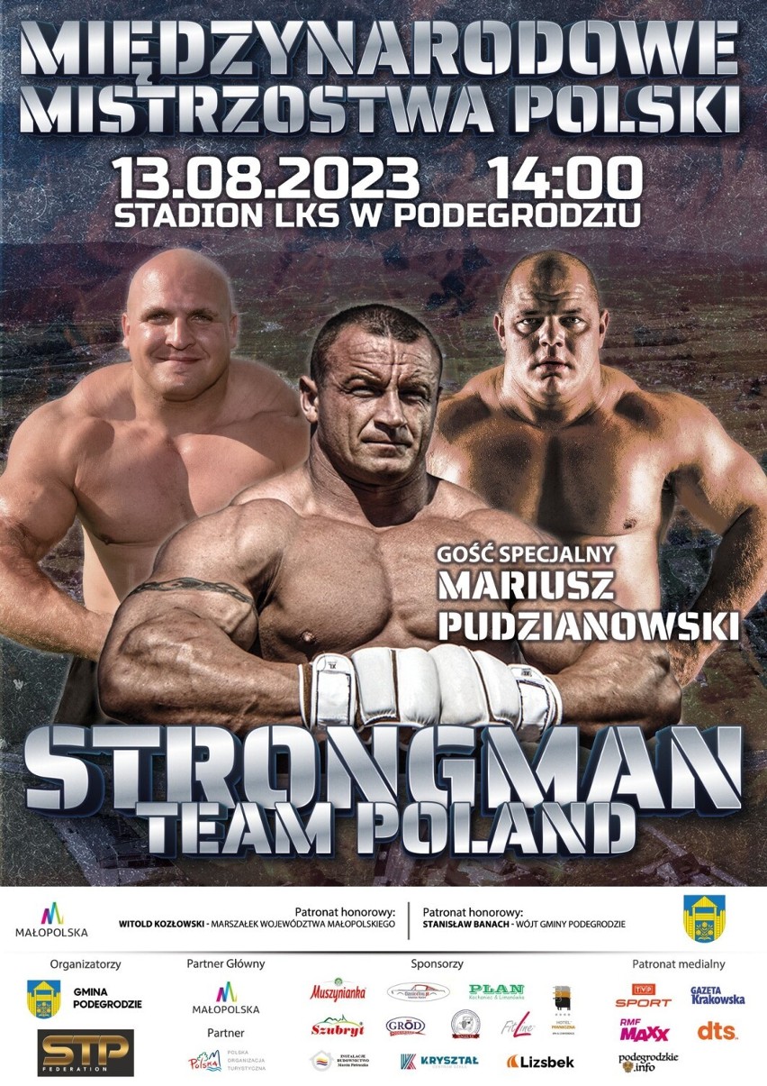 Podegrodzie. Międzynarodowe Mistrzostwa Polski Strongman już w niedzielę. Będzie Pudzian! 
