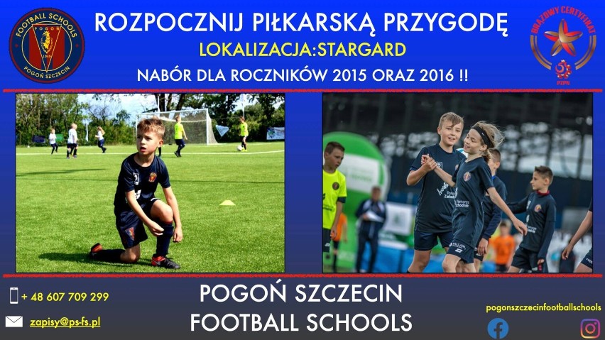 Pogoń Szczecin Football Schools zaprasza 5 i 6-latki ze Stargardu na zajęcia piłkarskie. Odbywają się na orliku przy SP8 na ul. Traugutta 16