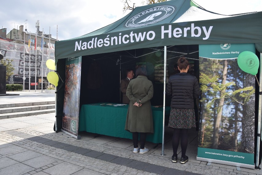 Nadleśnictwo Herby rozdaje sadzonki drzew na placu Biegańskiego w Częstochowie