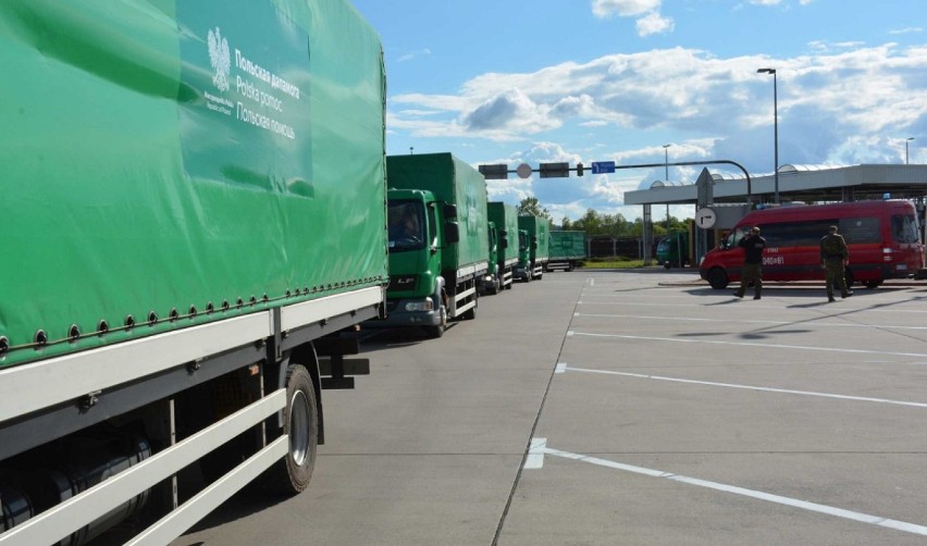 300 ton środków medycznych w 47 pojazdach. Konwój z pomocą humanitarną dla Białorusi przekroczył granicę 