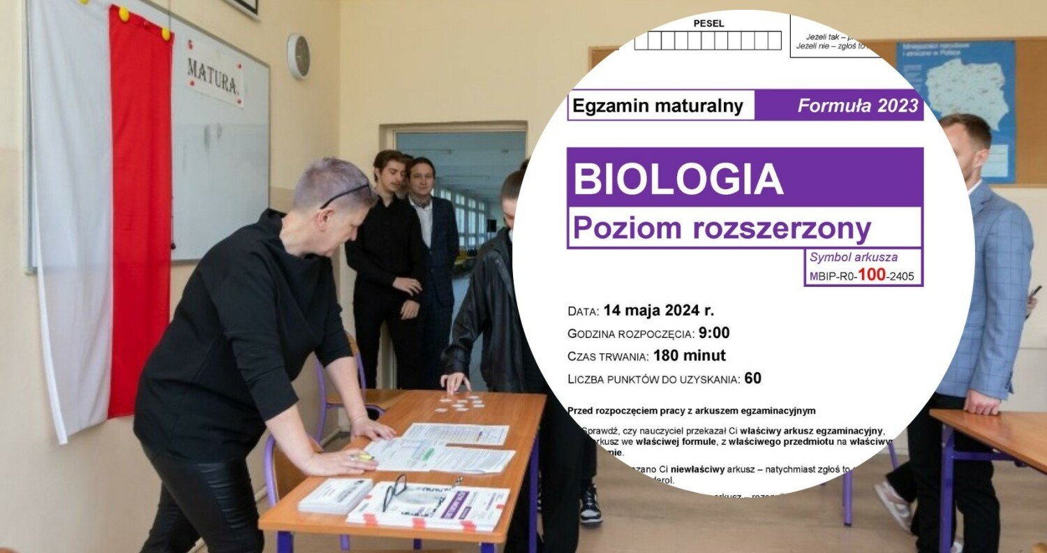 Matura z biologii 2024. Arkusz CKE i odpowiedzi z poziomu rozszerzonego