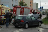 Wypadek w Kaliszu na ulicy Młynarskiej [FOTO]