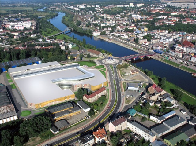 Dominanta od niemal pięciu lat czeka na galerię Nova Park. Budowa gigantycznego centrum właśnie dobiega końca. Oba budynki dzielić będzie dosłownie kilka kroków, co świetnie widać z lotu ptaka.