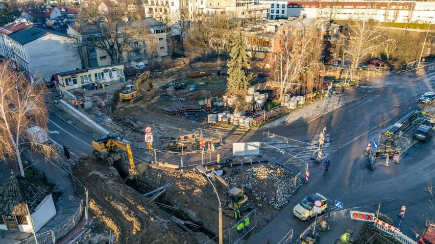 Kraków. Chcą wyremontować skrzyżowanie Królowej Jadwigi, księcia Józefa i Kościuszki do marca. I otworzyć