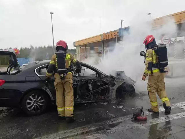 Akcja strażaków na autostradzie A1 pod Toruniem