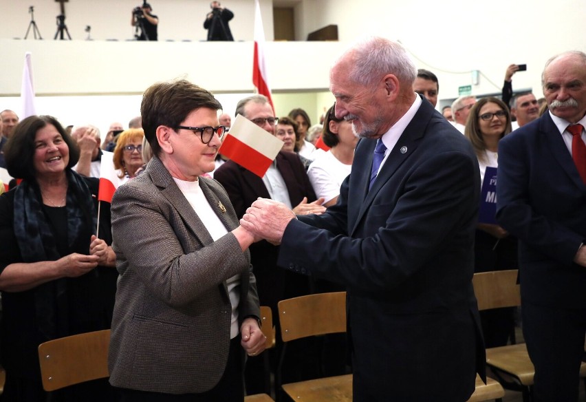 Beata Szydło była gościem specjalnym konwencji PiS w auli...