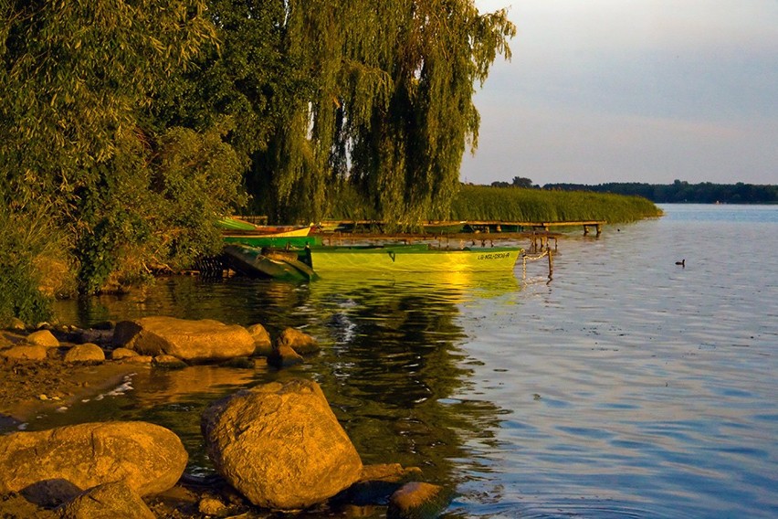 Jezioro Sławskie latem