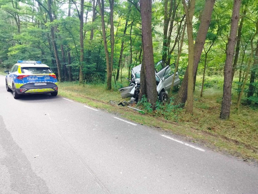 Wypadek na drodze wojewódzkiej nr 160 pomiędzy Łowyniem a...