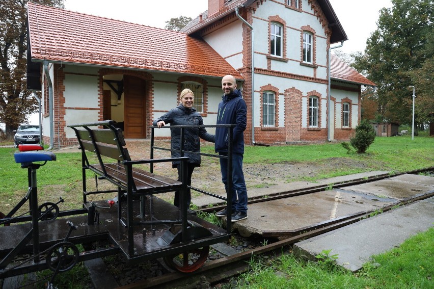 Linia kolejowa prowadząca z Grodziska do Kościana, z której...