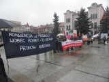 Pikieta Żywiec. Protestowali przeciw konwencji w sprawie przemocy [ZDJĘCIA]