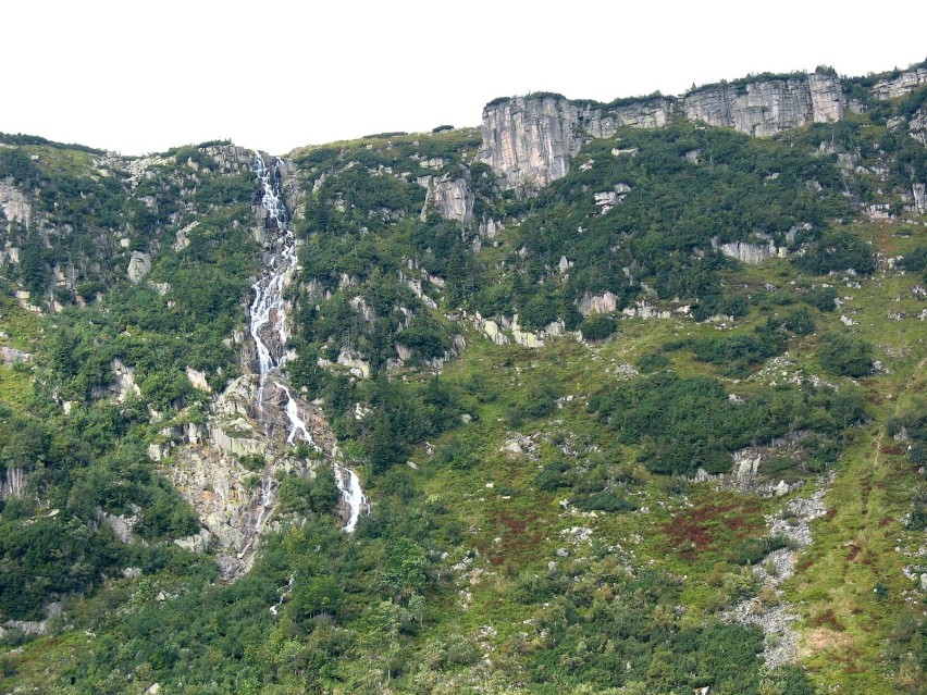 Wodospad Panczawy w czeskich Karkonoszach...