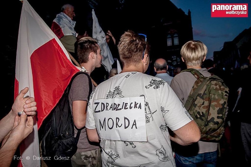 Wałbrzych: Niedzielny protest pod sądem