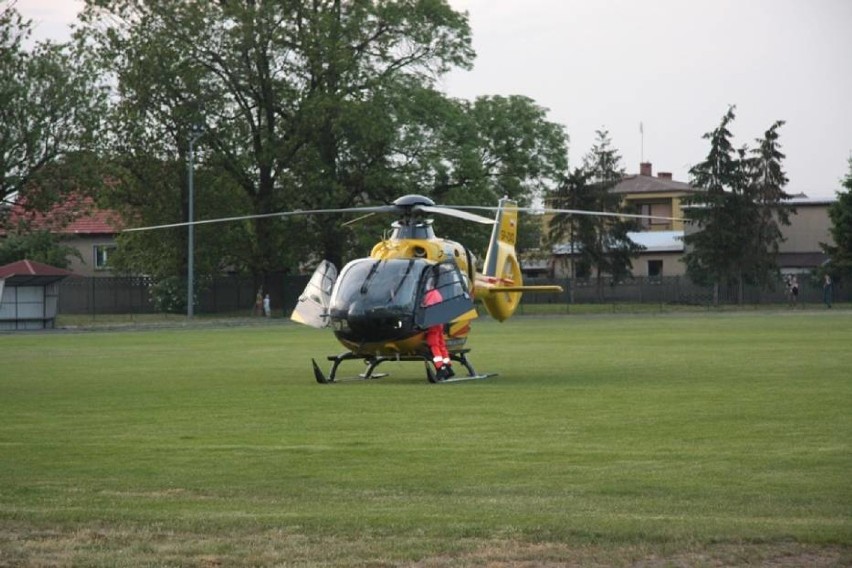 Lądowanie śmigłowca Lotniczego Pogotowia Ratunkowego w Sycowie - aktualizacja (FILM)