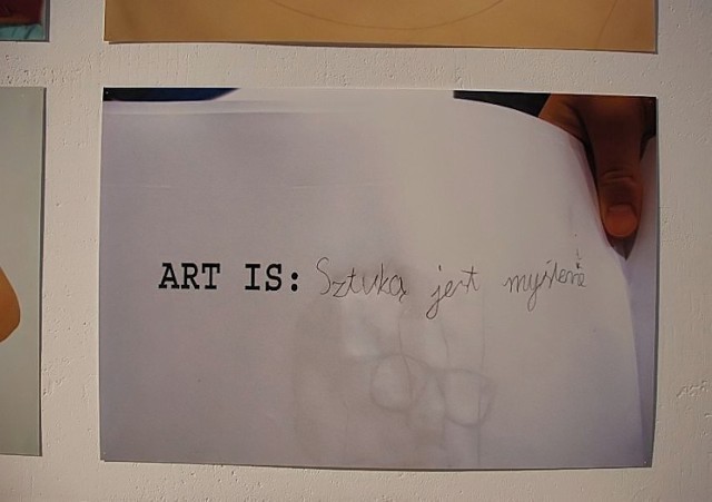 Czym jest sztuka? Sztuką jest myślenie.