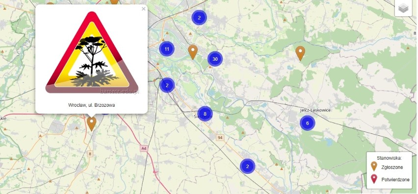 źródło: barszcz.edu.pl, mapa.barszcz.edu.pl, GIS
