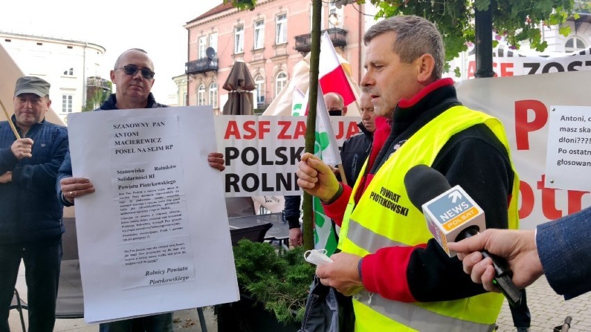 Rolnicy zapowiadają protest przed prokuraturą w Piotrkowie....