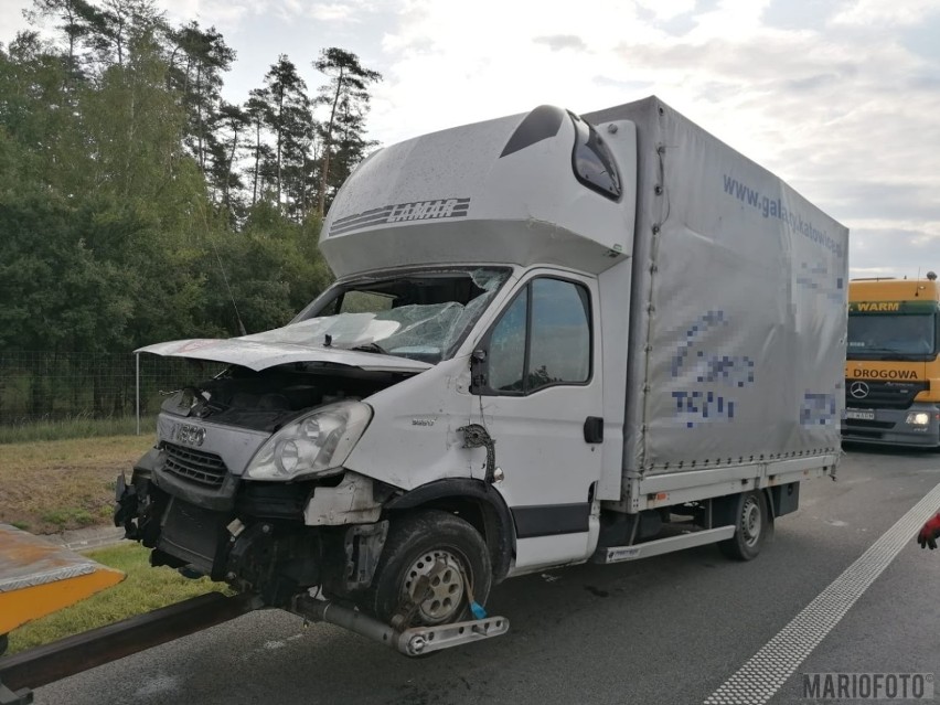 Wypadek na autostradzie A4.