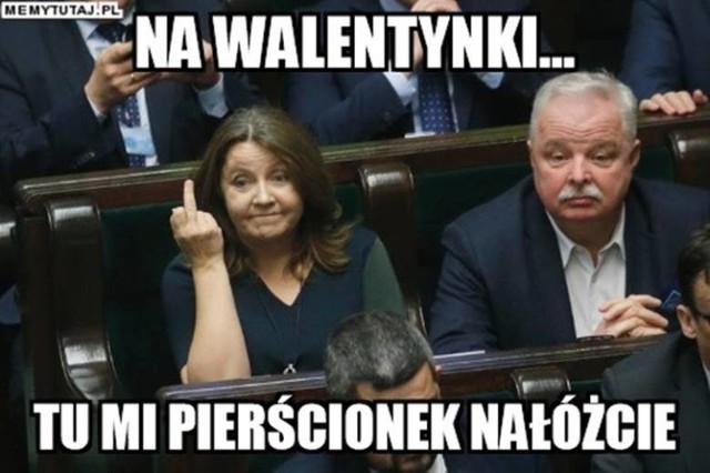 Posłanka PiS Joanna Lichocka pokazała w Sejmie środkowy palec opozycji. Internauci działają błyskawicznie. Zobacz memy ze środkowym palcem posłanki Lichockiej w roli głównej.