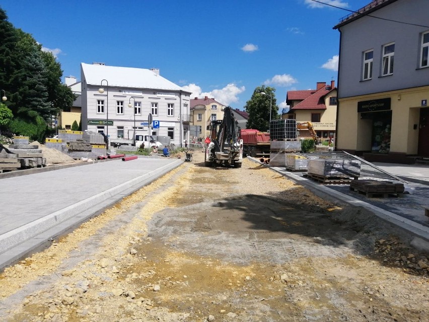 Trwają jeszcze prace na pierwszym odcinku ul. Zaborskiej,...