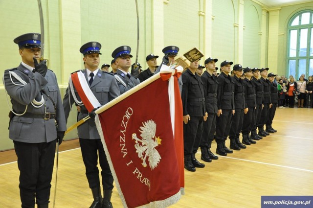 Uroczyste ślubowanie policjantów w Olsztynie