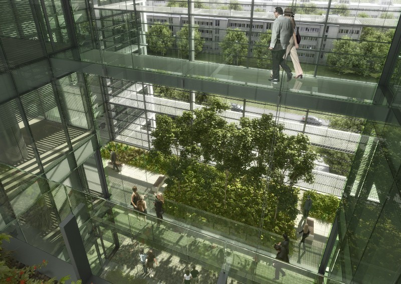 Eurocentrum Office Complex: w Al. Jerozolimskich powstanie ekologiczny biurowiec [WIZUALIZACJE]