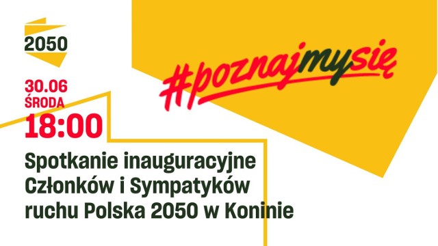 Spotkanie inaugurujące ruch Polska 2050 w Koninie odbędzie się w Wartowni przy ul. Poznańskiej