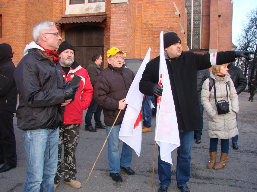 Strajk na Śląsku [2015]: W Mysłowicach protestowali górnicy. Blokowali ulice. Dziś powtórka ZDJECIA
