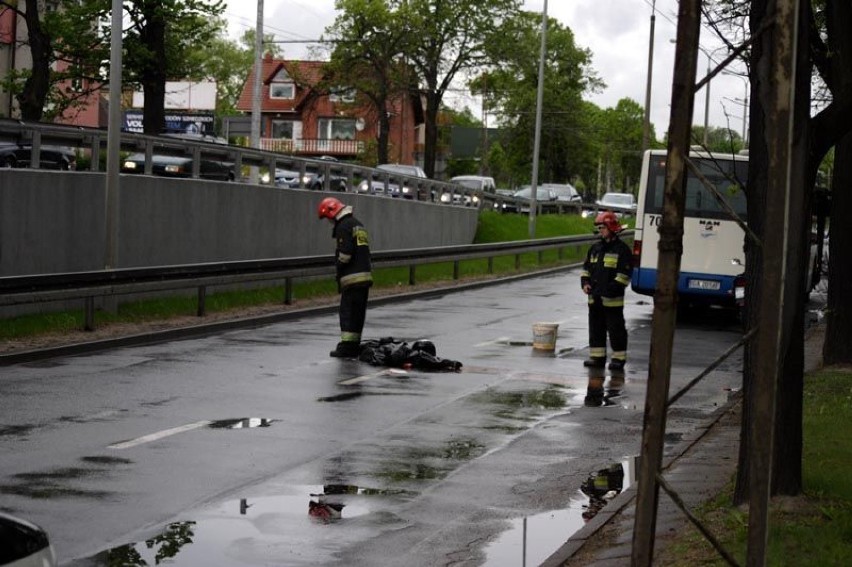 Śmiertelny wypadek motocyklistki w Gdyni