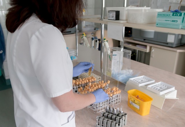 Pracownicy żagańskiego laboratorium będą diagnozować próbki w kierunku SARS CoV-2. Trwają szkolenia.