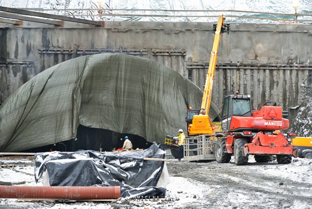 Zdjęcia z budowy południowego portalu przyszłego tunelu na zakopiance. Publikujemy je dzięki uprzejmości portalu http://skomielna.info/