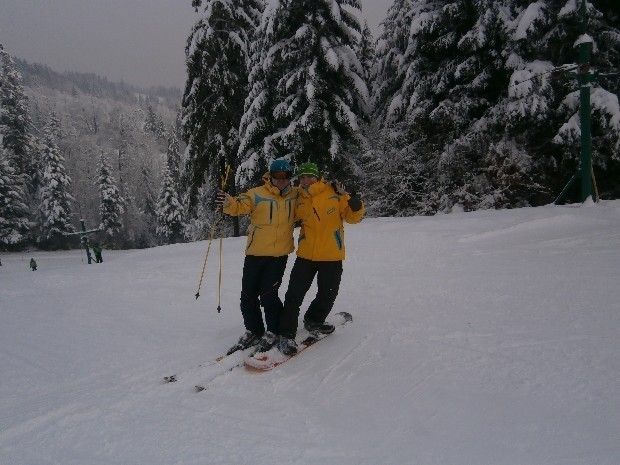 Ferie 2013: Zobacz, jak na nartach szaleją gimnazjaliści z &quot;piątki&quot; w Wesołej