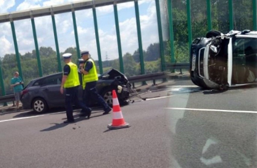 Wypadek na autostradzie A1 w Czerwionce-Leszczynach....