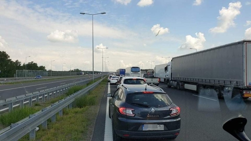 Wypadek na autostradzie A1 w Czerwionce-Leszczynach....