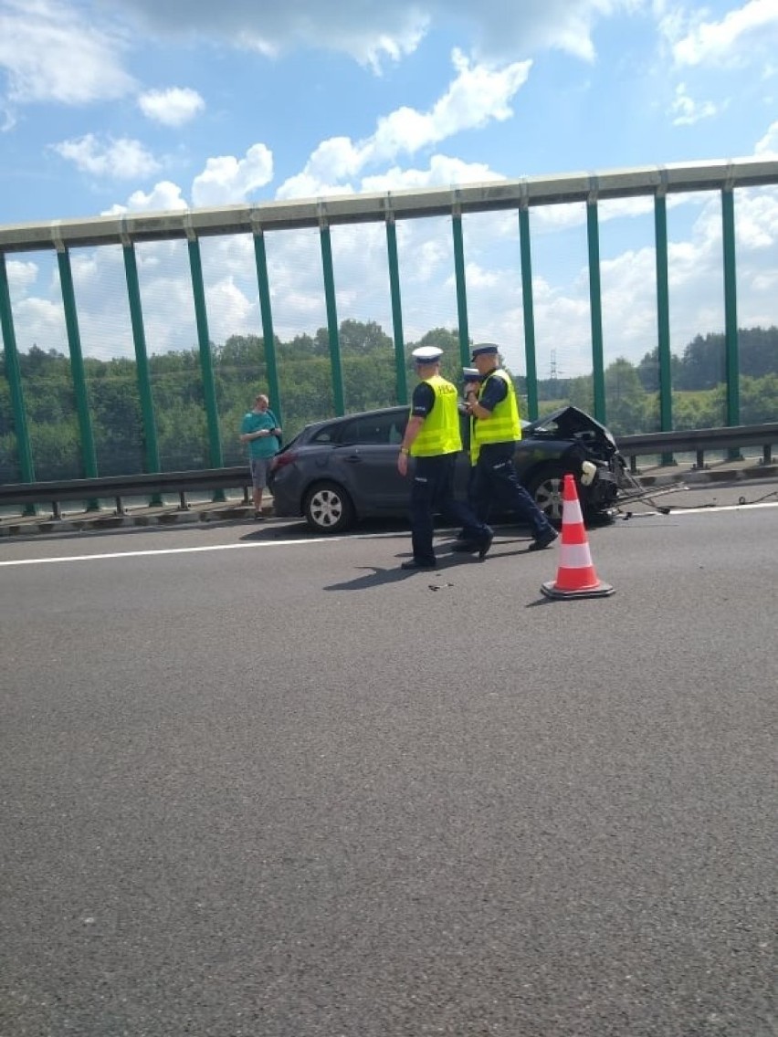 Wypadek na autostradzie A1 w Czerwionce-Leszczynach....
