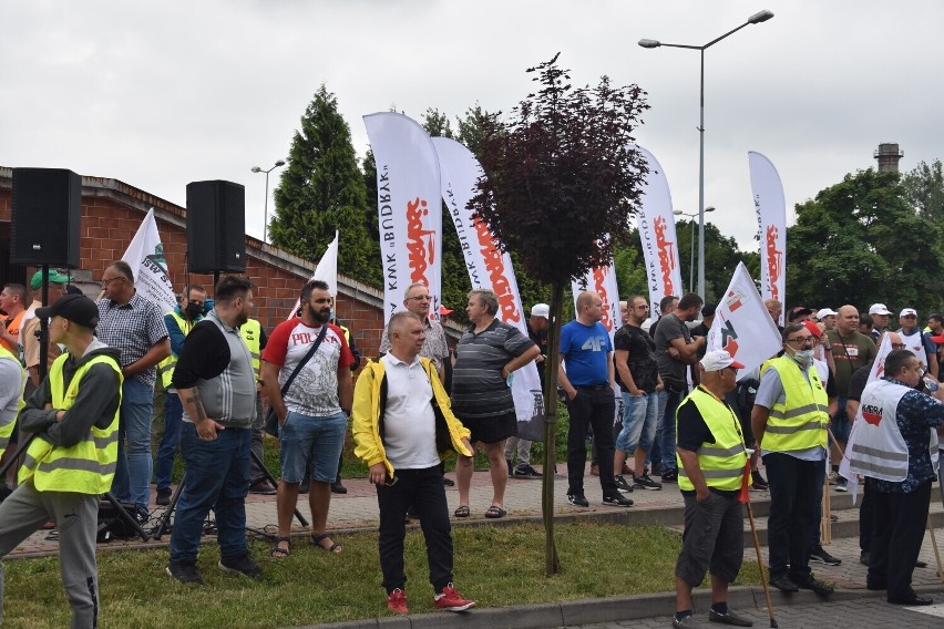 Ostatnie protesty związkowców JSW miały miejsce pod siedzibą...