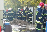 Straż Pożarna w Jarocinie: Uszkodzenie gazociągu w Golinie [ZDJĘCIA]