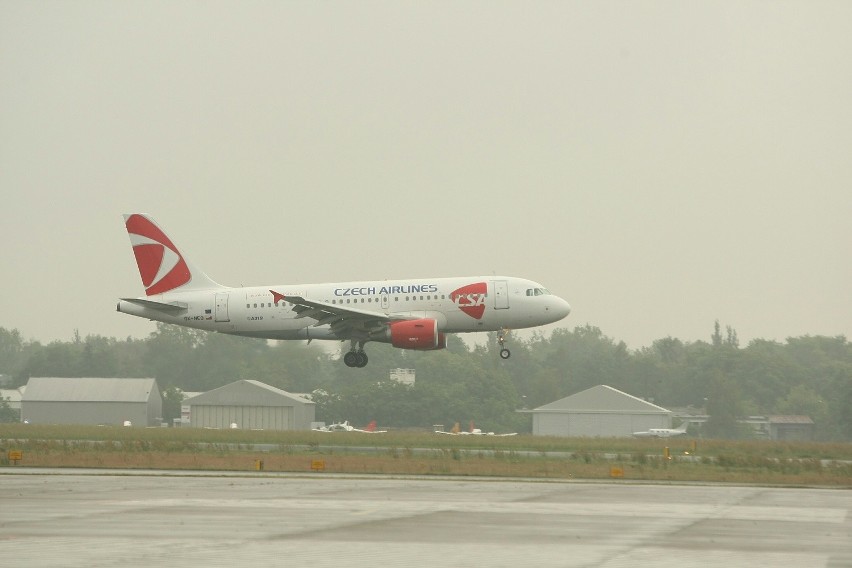 Pierwszy samolot Czech Airlines wylądował w Łodzi.