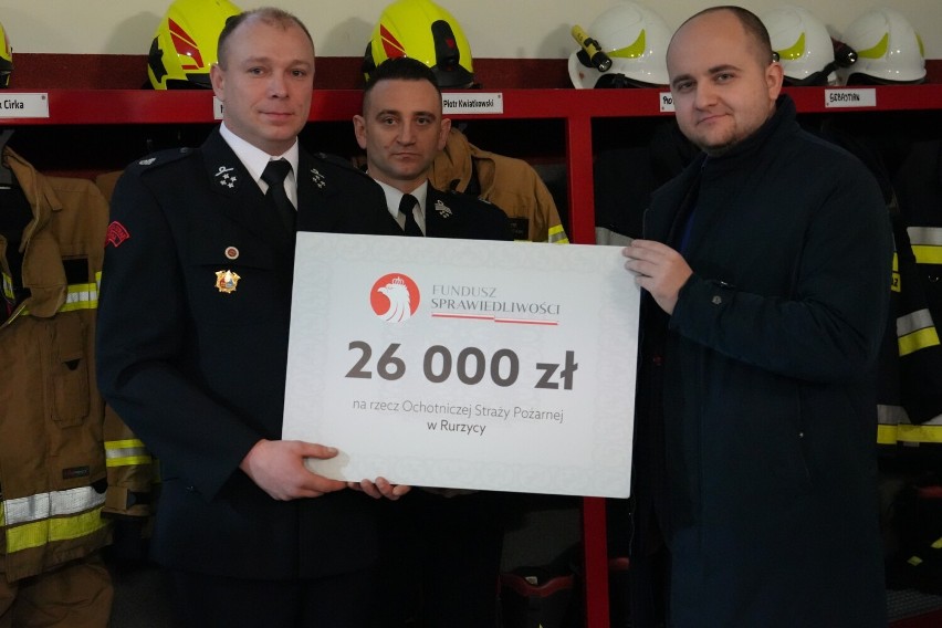 26 tysięcy złotych trafiło do OSP Rurzyca w gminie Goleniów
