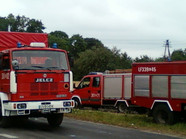 Wypadek w Konopnicy, na drodze Lublin - Kraśnik.