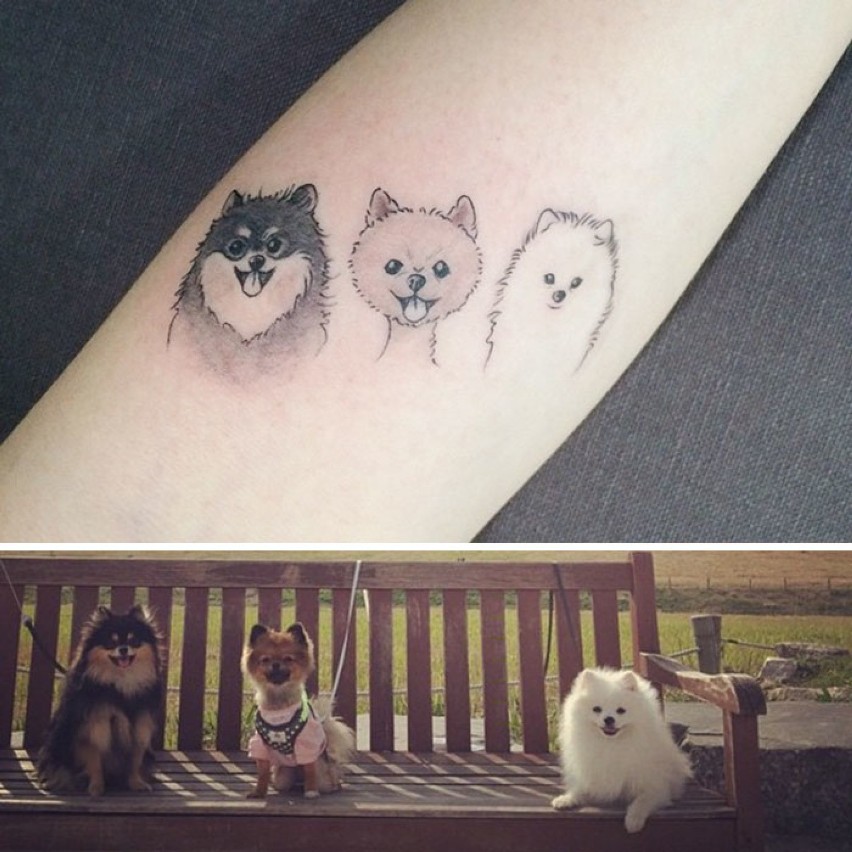 Najlepsze tatuaże z psami, jakie widzieliście. Świetne...