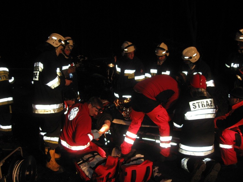 Tragiczny wypadek na drodze Gniezno - Września. Pieszy nie żyje