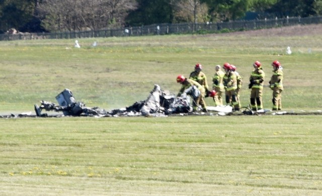 Samolot rozbił się na lotnisku w Przylepie podczas lądowania...