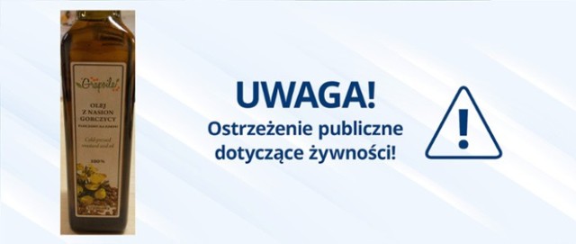 GIS ostrzega przed olejem z Węgier, w którym stwierdzono przekroczenie najwyższego dopuszczalnego poziomu kwasu erukowego. Kliknij w przycisk "zobacz galerię" i przesuwaj zdjęcia w prawo - naciśnij strzałkę lub przycisk NASTĘPNE.