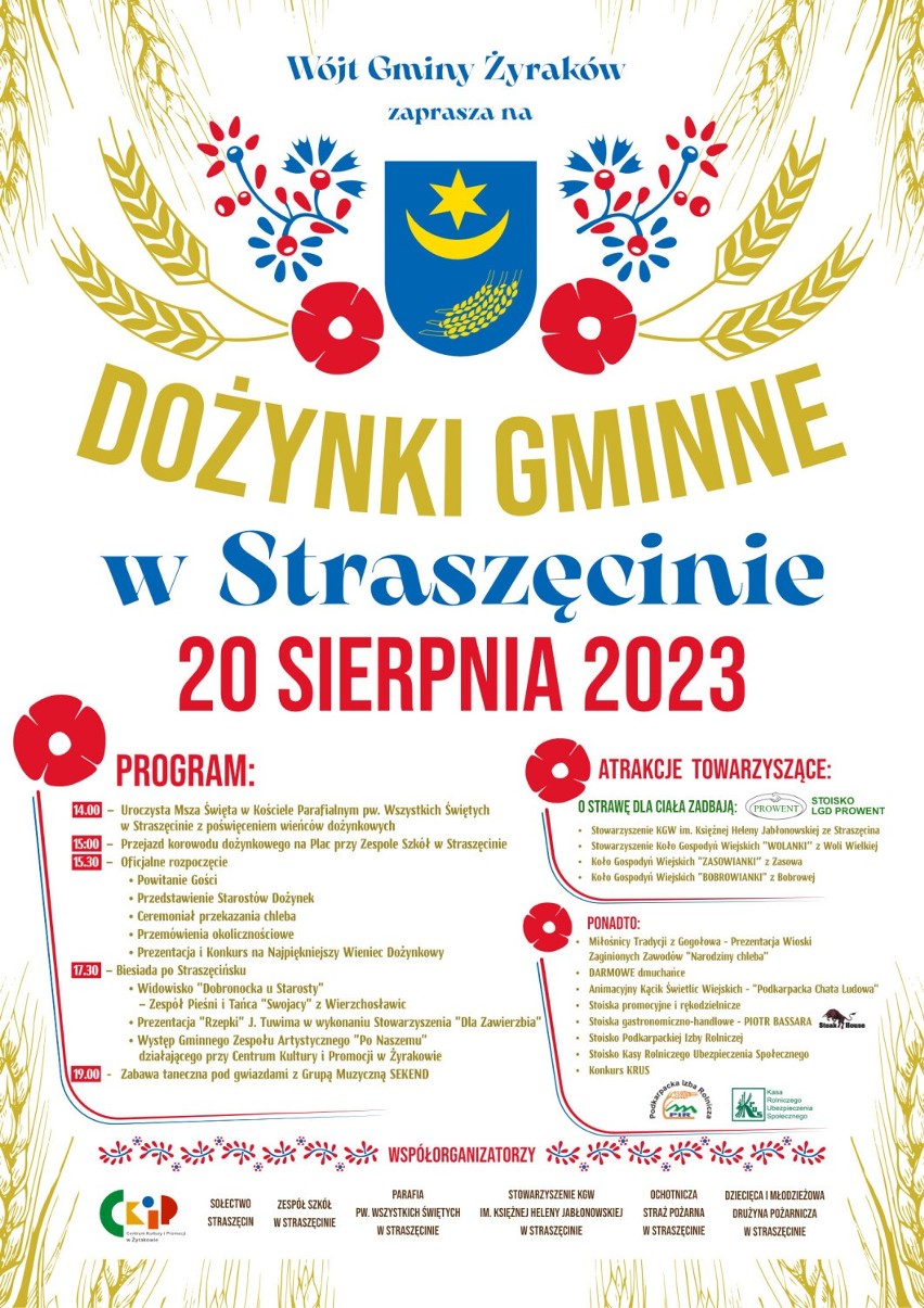 Dożynki gminne w Straszęcinie- 20 sierpnia