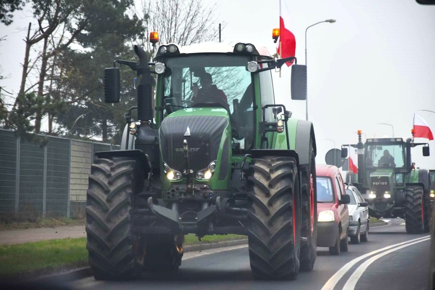 Protest rolników w Wągrowcu - 6.03.2024