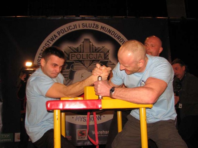 I Wojewódzkie Mistrzostwa Policji i Służb Mundurowych w armwrestlingu, Myszków 2014.