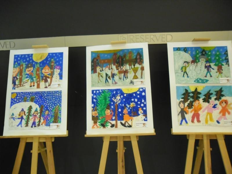 Wałbrzych: Dzieci z PSP nr 21 namalowały zimę (zdjęcia)