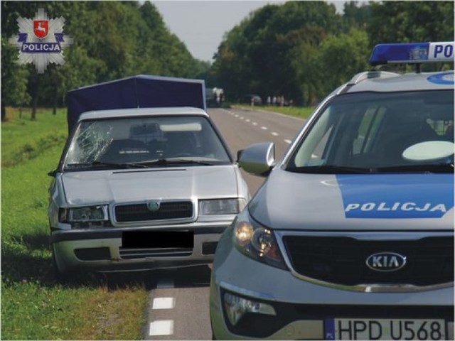 Wypadek koło Parczewa